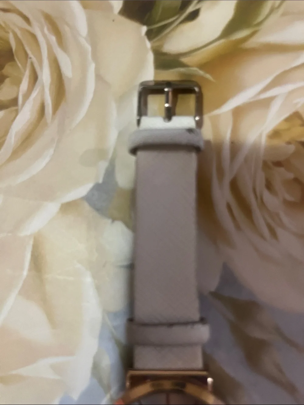 White Leather Strap Watch - Women's Classic